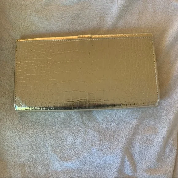 70’s Era Bright Gold Evening Clutch; Crossbody opt. - Picture 13 of 14